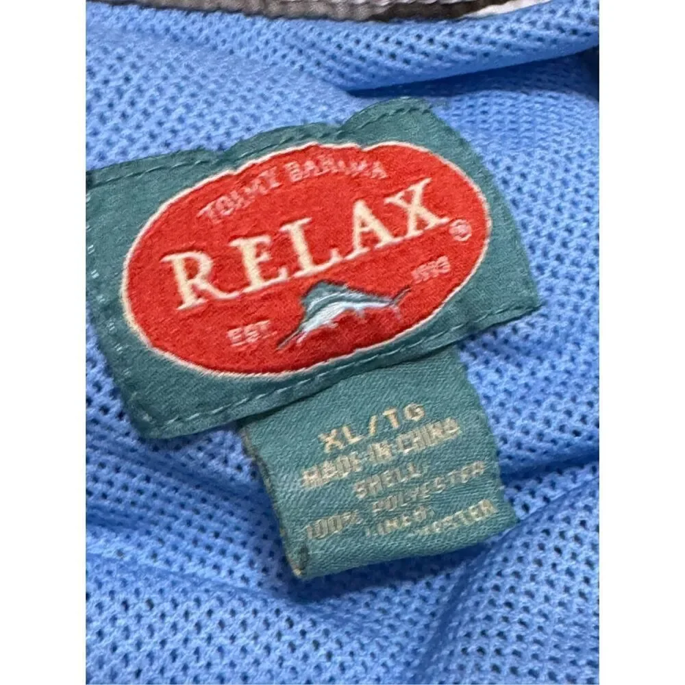 Tommy Bahama Swim Trunks  relax Mens Xtra Large Blue gray Lined Bathing Suit Sho